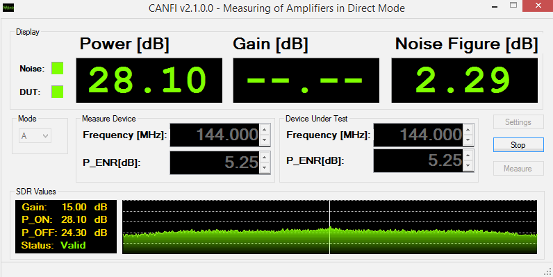 Noise Figure Indicator Software